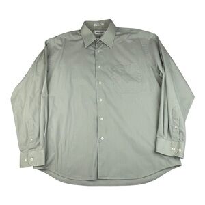 Pierre Cardin Button Down Long Sleeve Dress Shirt Size 17